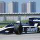 Elio de Angelis drives the Brabham BT55 BMW Lowline during practice for the 1986 Brazilian Grand Prix at the old Jacarepaguá circuit in Rio de Janeiro. The track was demolished in 2012.